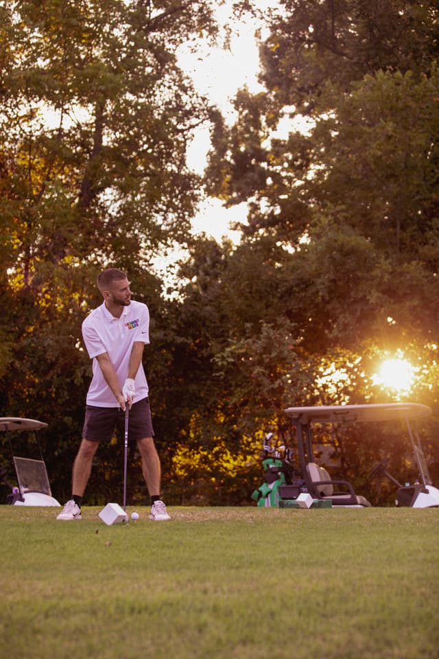 Golden hour on the course